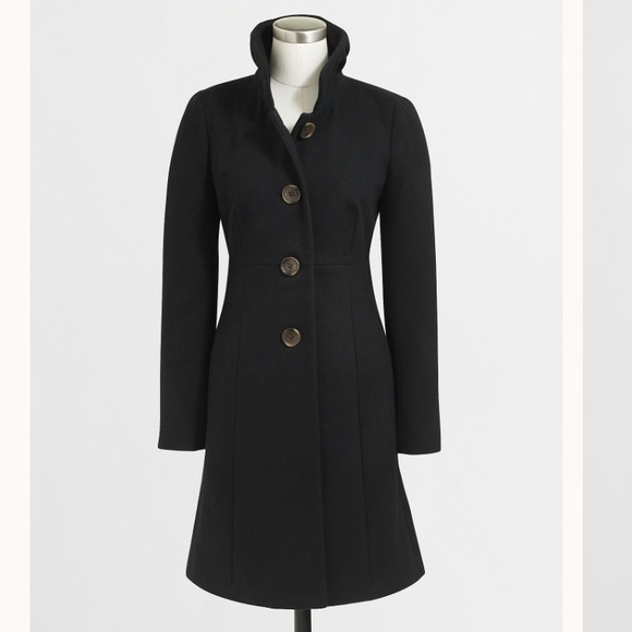 J. Crew Factory Jackets & Blazers - J. Crew Factory Uptown Wool Dress Coat Black Size 12